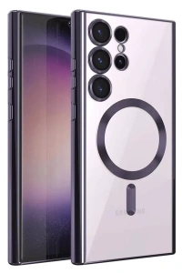 Samsung Galaxy S25 Ultra Kılıf Kross Magneticsafe Kapak - Mor