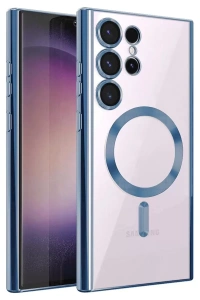 Samsung Galaxy S25 Ultra Kılıf Kross Magneticsafe Kapak - Sierra Blue