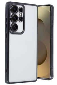 Samsung Galaxy S25 Ultra Kılıf Lensli Silikon - Siyah