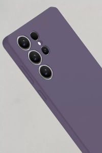 Samsung Galaxy S25 Ultra Kılıf Nano içi Kadife Silikon - Mor