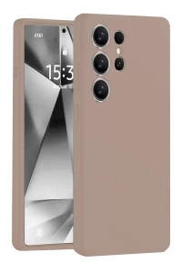 Samsung Galaxy S25 Ultra Kılıf Nano içi Kadife Silikon - Pudra