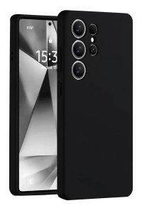 Samsung Galaxy S25 Ultra Kılıf Nano içi Kadife Silikon - Siyah