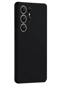 Samsung Galaxy S25 Ultra Kılıf Nano içi Kadife Silikon - Siyah