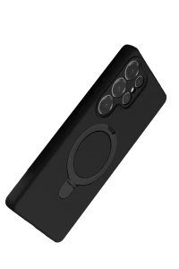 Samsung Galaxy S25 Ultra Regal Magsafe Standlı Kapak - Siyah