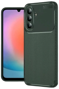 Samsung Galaxy S26 Plus Auto Focus Karbon Kapak - Koyu Yeşil
