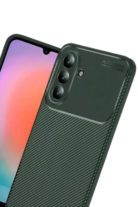 Samsung Galaxy S26 Plus Auto Focus Karbon Kapak - Koyu Yeşil