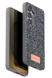Samsung Galaxy S26 Plus Bright Simli Kapak - Gümüş
