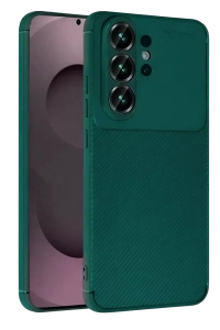 Samsung Galaxy S26 Ultra Auto Focus Karbon Kapak - Koyu Yeşil