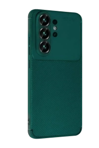Samsung Galaxy S26 Ultra Auto Focus Karbon Kapak - Koyu Yeşil