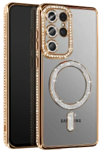 Samsung Galaxy S26 Ultra Joke Simli Magneticsafe Kılıf - Gold
