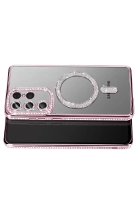 Samsung Galaxy S26 Ultra Joke Simli Magneticsafe Kılıf - Pembe