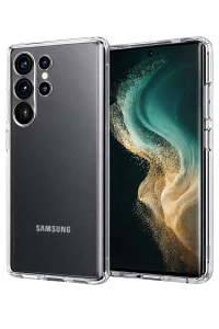 Samsung Galaxy S26 Ultra Lüx Şeffaf Silikon - Şeffaf