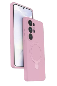 Samsung Galaxy S26 Ultra Regal Magsafe Standlı Kapak - Açık Pembe