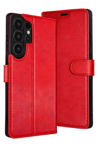 Samsung Galaxy S26 Ultra Trend S Plus Kapaklı Kılıf - Kırmızı