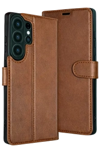 Samsung Galaxy S26 Ultra Trend S Plus Kapaklı Kılıf - Taba