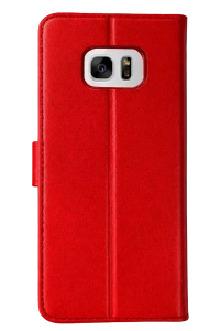 Samsung Galaxy S7 Edge Trend S Plus Kapaklı Kılıf - Kırmızı