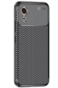 Samsung Galaxy XCover 7 Kılıf Auto Focus Karbon Kapak - Siyah