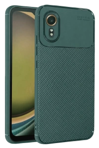 Samsung Galaxy XCover 7 Kılıf Auto Focus Karbon Kapak - Yeşil