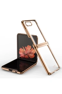 Samsung Galaxy Z Flip 4 Kılıf Fold Element Kapak - Gold