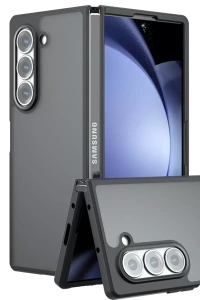 Samsung Galaxy Z Fold 5 Kılıf Blur Fold Kapak - Mat Siyah