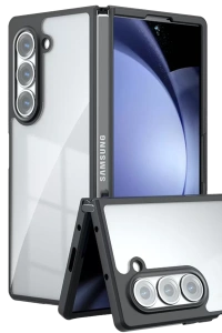 Samsung Galaxy Z Fold 5 Kılıf Blur Fold Kapak - Siyah