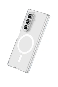 Samsung Galaxy Z Fold 7 Kılıf Magneticsafe Şeffaf Silikon - Şeffaf