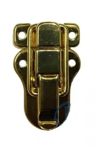 Sandık, Kutu Klipsi, Ön Kilidi - 48x30mm, Altın, 100 Adet