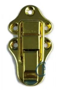 Sandık, Kutu Klipsi, Ön Kilidi - 72x40mm, Altın, 1 Adet