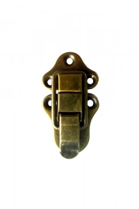 Sandık, Kutu Klipsi, Ön Kilidi - 72x40mm, Antik, 1 Adet