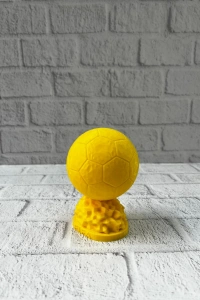 Sarı FIFA Topu Dekoratif Biblo 10cm Modern Masa Üstü Aksesuar
