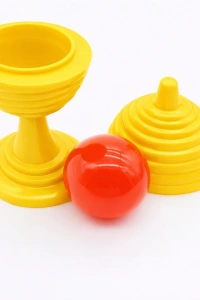 Sarı Renk Sihirli Kupa Top Kaybetme Oyunu 7 cm
