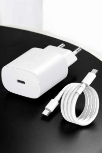 Şarj Aleti İOS 15/15 Pro Max Uyumlu Şarj Adaptörü ve Kablosu