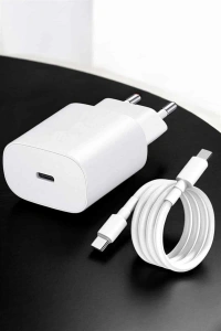 Şarj Aleti İOS 15/15 Pro Max Uyumlu Şarj Adaptörü ve Kablosu