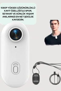 Şarj Edilebilir Uzun Ömürlü Mini Spor Kamera Full HD