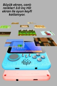 Şarjlı 3.5 İnç Retro Oyun Konsolu