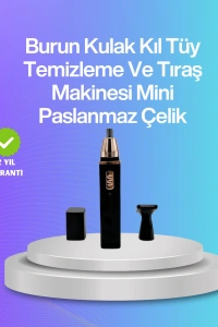 Şarjlı burun ve kulak kılı temizleme cihazı
