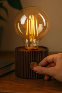 Şarjlı Dekoratif Masa Lambası - Kademesiz Dimmer - Type-C Bağlantılı
