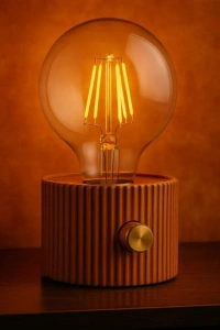 Şarjlı Dekoratif Masa Lambası - Kademesiz Dimmer - Type-C Bağlantılı