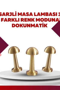 Şarjlı Dimmerli LED Masa Lambası – 4-8 Saat Aydınlatma