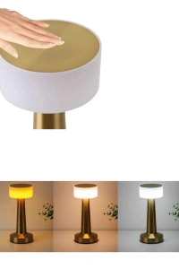 Şarjlı Dokunmatik LED Masa Lambası 3 Renk Dimmer Özellikli