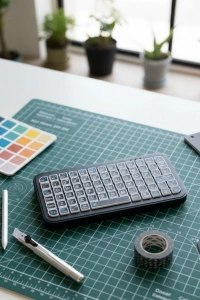 Şarjlı Kablosuz Mini RGB Klavye Uzun Pil Ömürlü