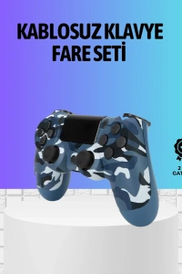 Şarjlı Kablosuz PS4 Oyun Kolu Titreşimli Hassas Kontrol