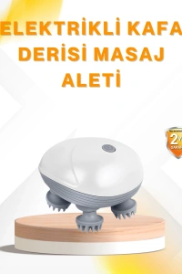 Şarjlı Kafa Masaj Aleti 3 Hız Ayarlı Derin Masaj
