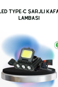 Şarjlı LED Kafa Lambası 800 Lumen COB XPE Ayarlanabilir Başlıklı