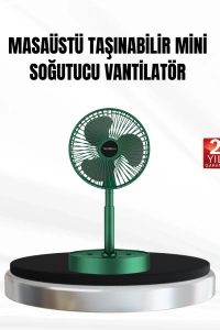 Şarjlı Mini Fan Katlanabilir 3 Hız Ayarlı Taşınabilir Tasarımlı