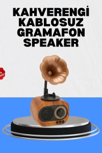 Şarjlı Mini Retro Radyo Bluetooth Hoparlör Çoklu Bağlantı Seçenekli