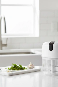 Şarjlı Mini Sarımsak Doğrayıcı USB Şarjlı 250 ml