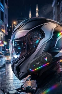 Şarjlı Motosiklet Kask Intercom Kulaklık Bluetooth 5.3 Teknolojisi
