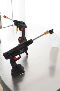 Şarjlı Oto Yıkama Tabancası Su Basınçlı Hazneli Bataryalı