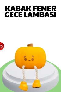 Şarjlı Pumpkin LED Masa Lambası Zamanlayıcılı Dokunmatik